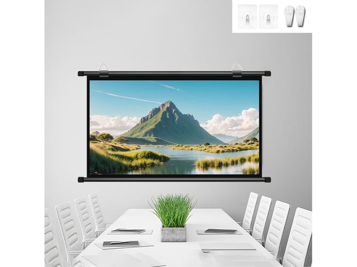 Pantalla De Proyección De 30 Pulgadas, 4k 16:9/4:3 Full Hd Para Cine En Interiores, Pantalla De Proyección