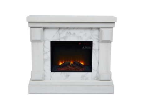 Chimeneas eléctricas TEAMSON HOME (Madera - Blanco - 108,2 cm)