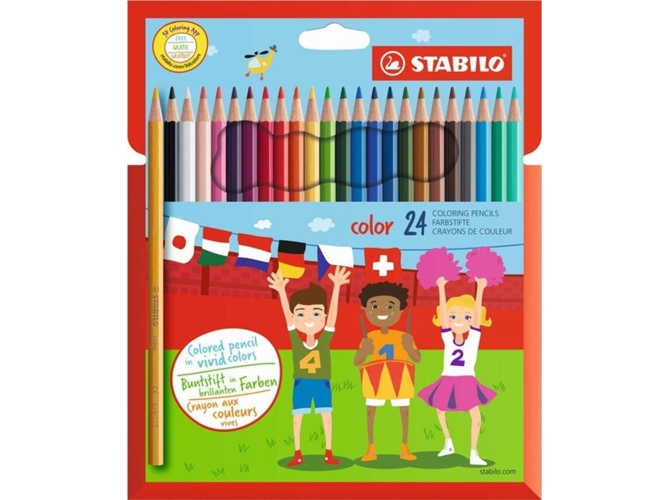 Lápiz de Color STABILO Pastelli Color (24 Un - Multicolor)