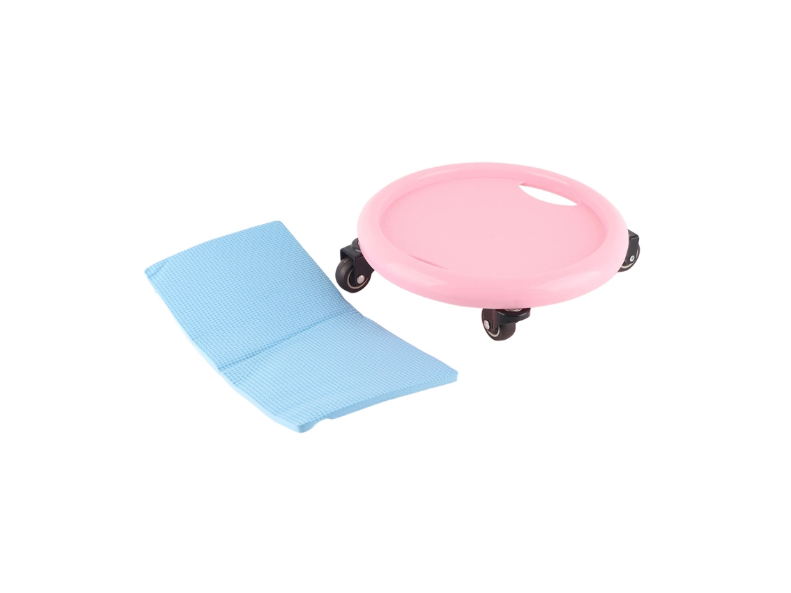 Discos Deslizantes Para Abdomen Con 4 Rodillos Trainer Abs Entrenamiento Core Silencioso Suave