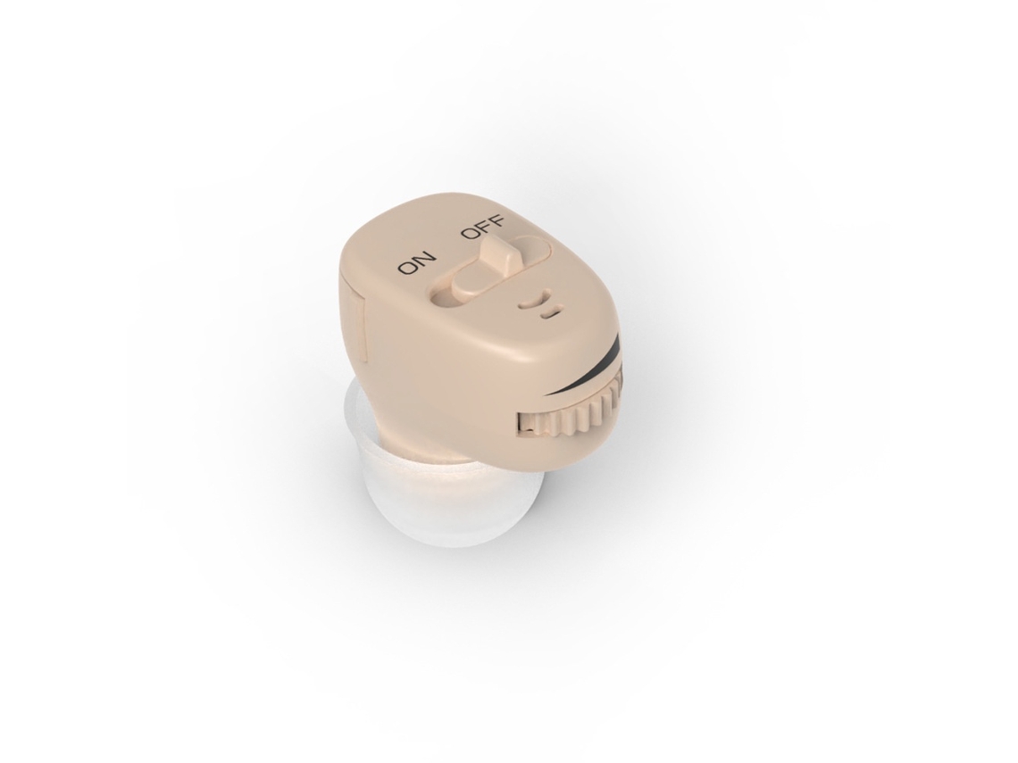 Audífono Invisible Para Personas Mayores Con Pilas De Zinc-aire, Ganancia De Sonido De 35 Db Y Volumen Ajustable (beige)