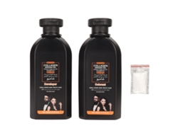 2pcs Champú De Coloración Capilar 200ml Para Cubrir Canas, Extracto Vegetal, Semi Permanente