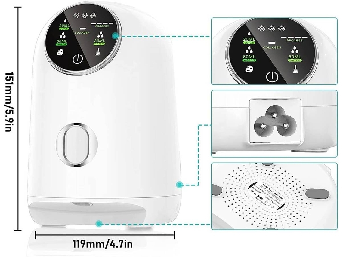 Máquina De Tratamiento Facial 0316-h4 Blanca*