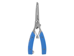 Alicate De Pesca Multifuncional Inox Com 2 Lâminas Cortador De Linha E Removedor De Anzol Azul