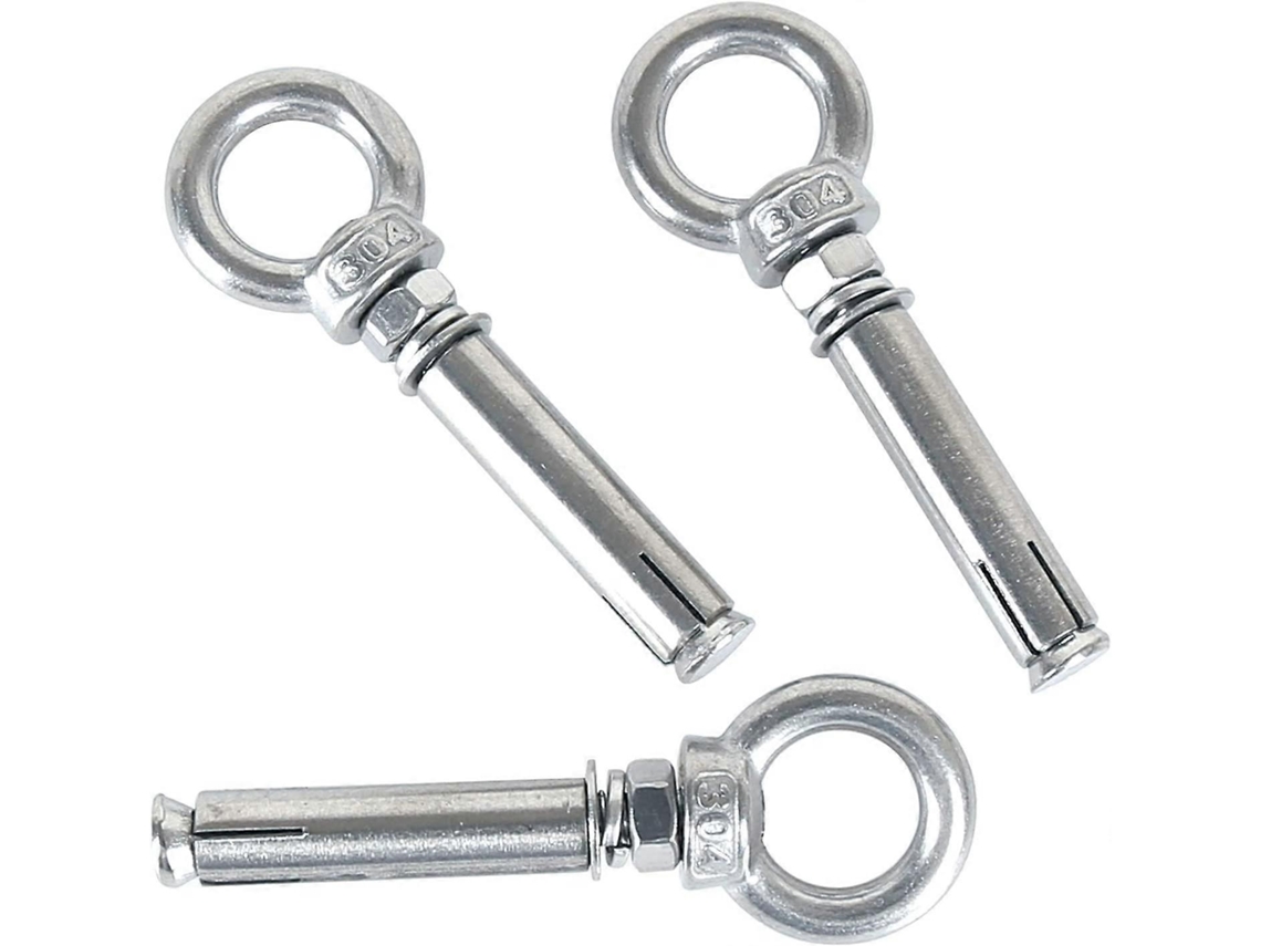 Anclajes De Expansión M8x70mm Acero Inoxidable 304 Ojo De Tornillo Para Concreto Perno De Expansión 5 Piezas