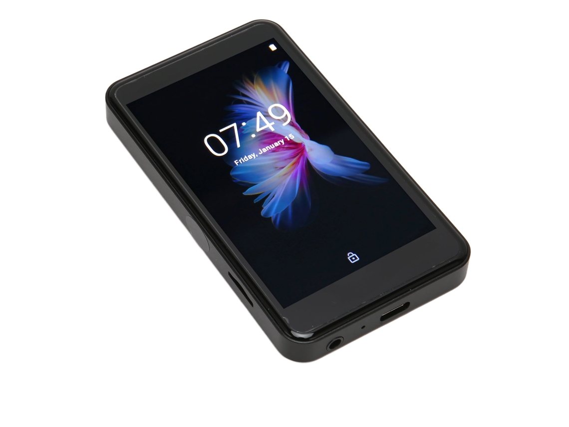 Reproductor MP3 Bluetooth Yizhood X15 de 3,6 pulgadas, 32 GB de ROM y 128 GB de TF (negro)