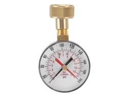 Manómetro Universal De Presión De Agua De 0 A 200 Psi Con Rosca Hembra De 3/4 De Pulgada, Fabricado En Aleación De Aluminio Y Hierro.