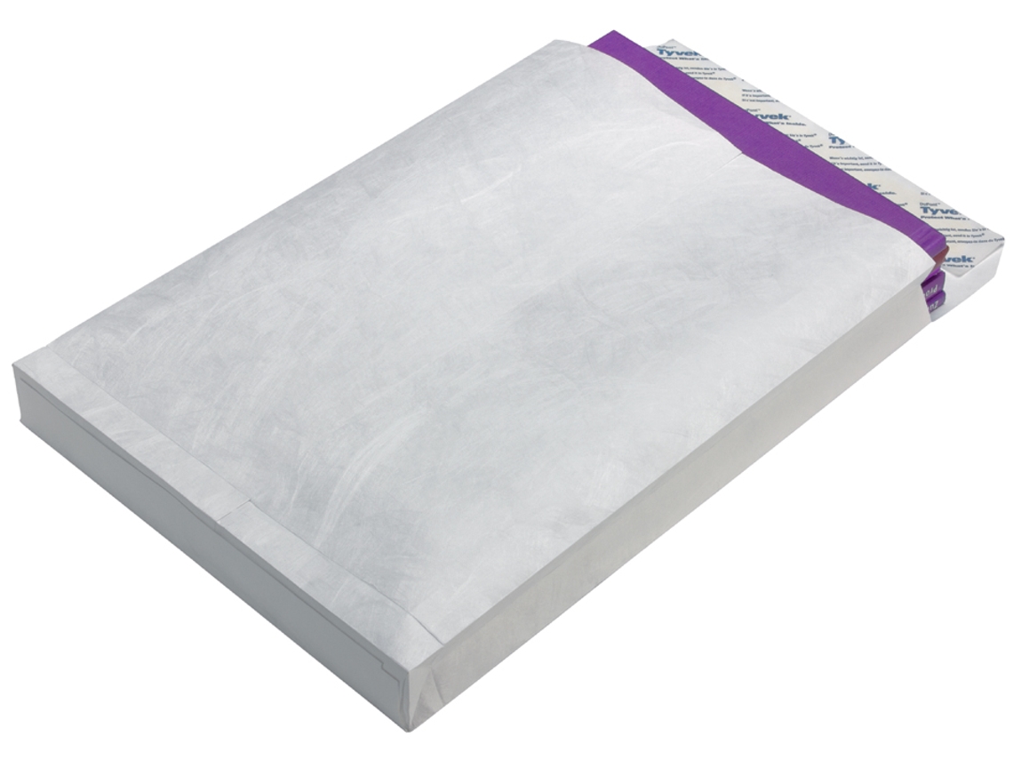 Bolsa Plegable TYVEK B4 con Fondo en Bloque Sin Ventana Blanca