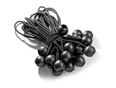 Tensor elástico de goma, con bola, cinturón de extensión tensor para tiendas de campaña, lonas, carteles, camping, cortinas GELLDG