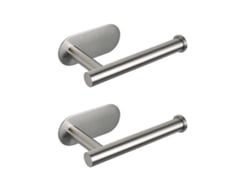 Portarrollos de papel higiénico para baño, sin clavos, de acero inoxidable, 1 pieza, Jortmrd