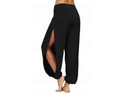 2026-pantalones De Yoga Para Mujer Con Entrecorte Lateral Pantalones Deportivos Sudorosos Para Ejercicio Y Playa Xl Negro