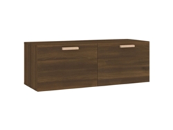 Mueble de pared MAISON EXCLUSIVE en madera de roble labrado (100 x 36,5 x 35 cm)