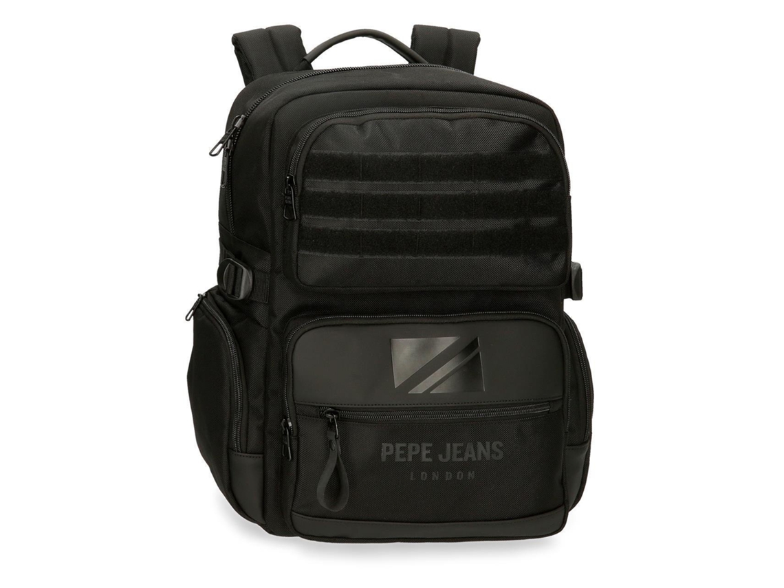 Mochila Bromley 24 de poliéster negro de Pepe Jeans