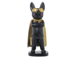 Figura perro negro y dorado