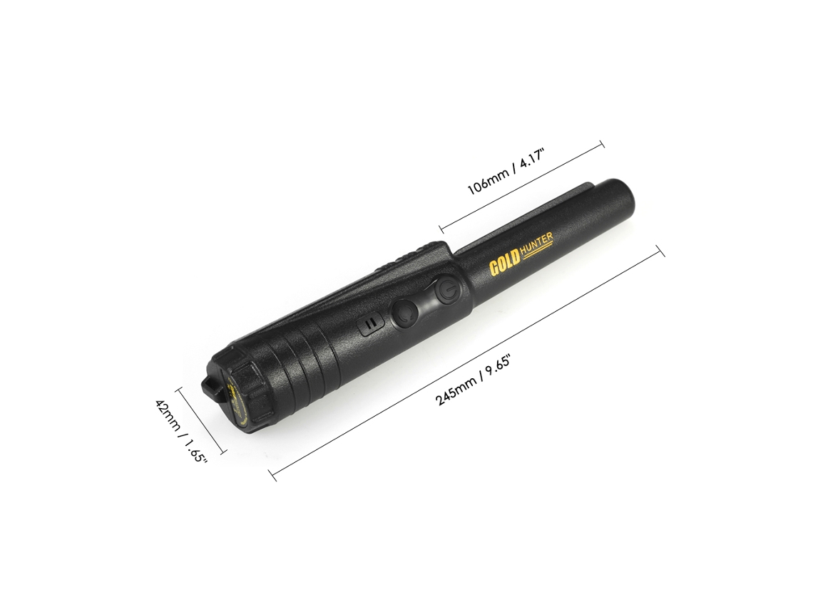 Detector De Metales Portátil Con Puntero, Sintonización Automática, Alerta Sonora Y Vibración Para La Búsqueda De Tesoros.