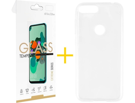 Carcasa + Protector Alcatel 1S 2019 SKYHE Lisa Transparente 79567