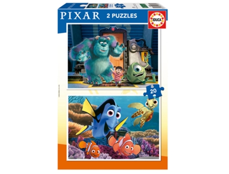 Puzzle Educa 2x20 Pecas Disney Pixar Nemo Monsters 19673 (edad recomendada: 3 años)