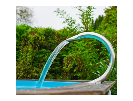 Ubbink Ducha de piscina Mamba acero 14,5x46,5x50 cm