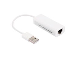 Adaptador Ethernet Usb 2.0 Con Chip Realtek Rtl8152b, Tarjeta De Red Externa, Abs Blanco, Plug And Play