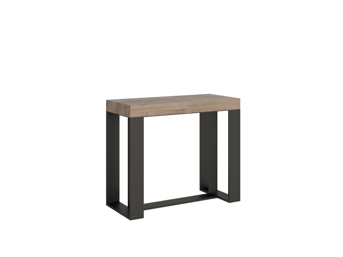 Consolas Futura Extensible hasta 300 cm ITAMOBY (90 x 40 x 77 cm - Paneles de Melamina - Roble Natural)