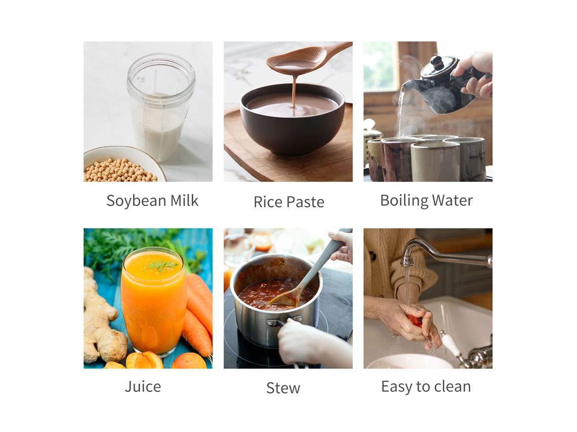 Máquina Multifuncional Para Hacer Leche De Soja De 350 Ml Con Acero Inoxidable, Batidora, Varillas Y Olla Para Bebés Y Alimentos.