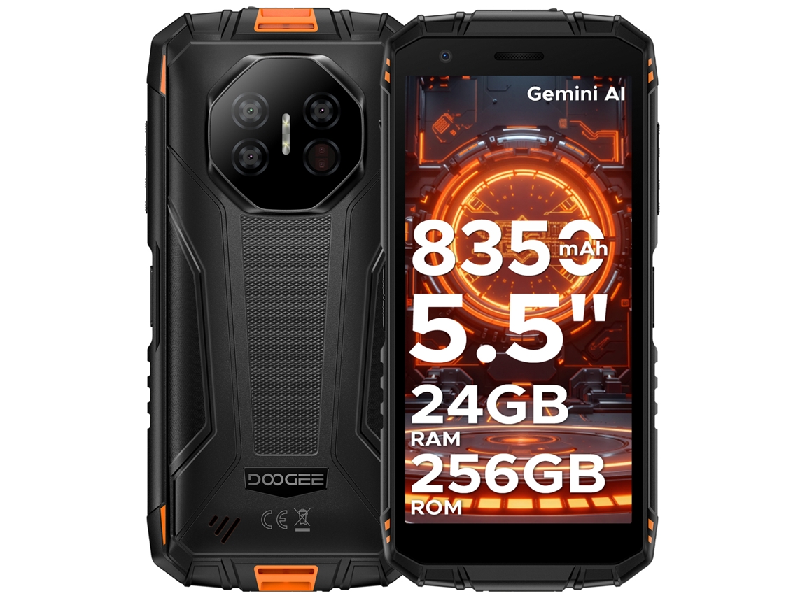Smartphone robusto Doogee Fire 3 Ultra 24 GB 256 GB 8350 mAh Android 5.5 NFC Naranja