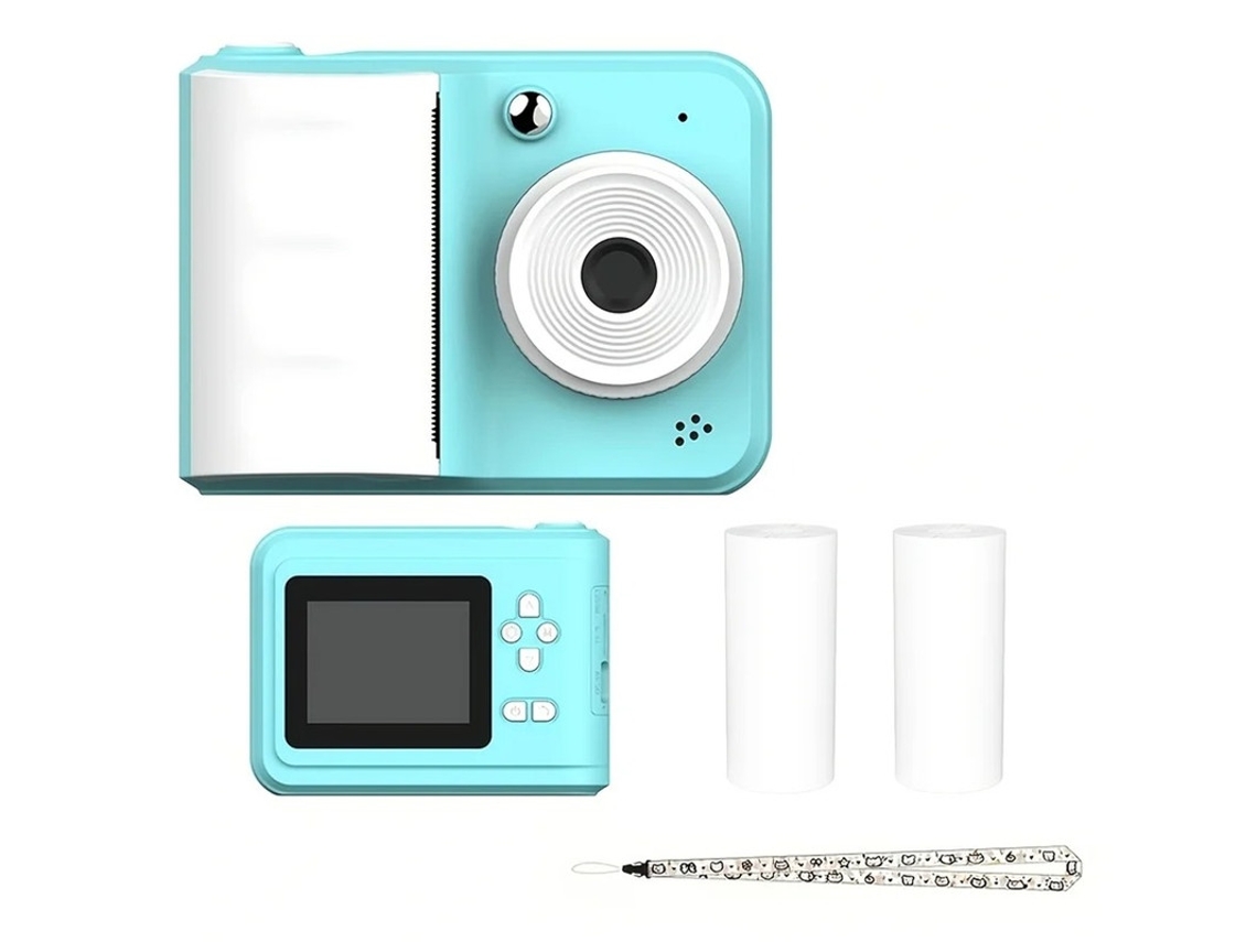 Mini cámara fotográfica digital Yizhood con 2 rollos de papel térmico, carga USB y memoria de 32 GB.