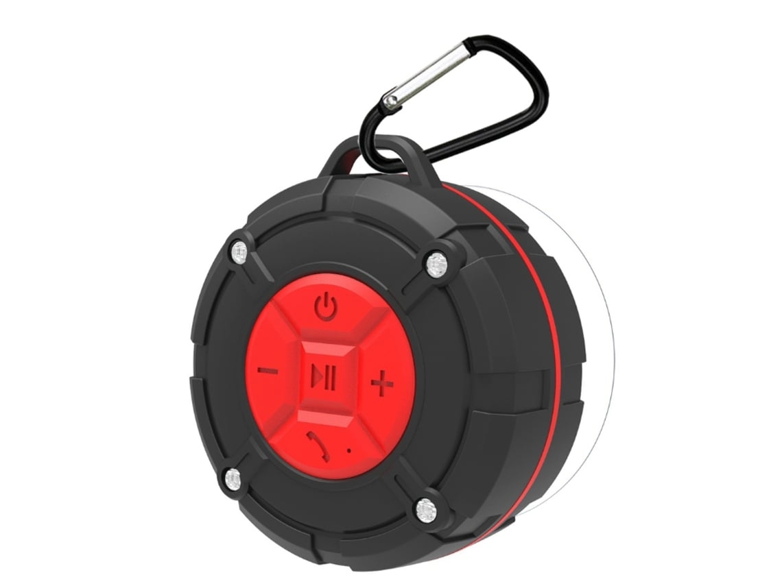 Altavoz de ducha Bluetooth 5.0 Radio de ducha de baño Altavoz inalámbrico portátil resistente al agua IPX7 Negro Yemaesre