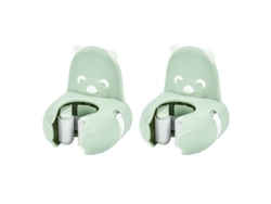 2026-soporte Para Mop Y Escoba Mini Oso Autoadesivo Sin Taladrar Montaje En Pared Verde 2 Unidades