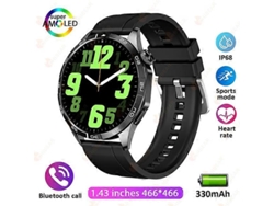 Reloj inteligente para adultos, pantalla HD, GPS, fitness, deportes, 1,43 pulgadas, con brújula, resistente al agua IP68 LY Ebike