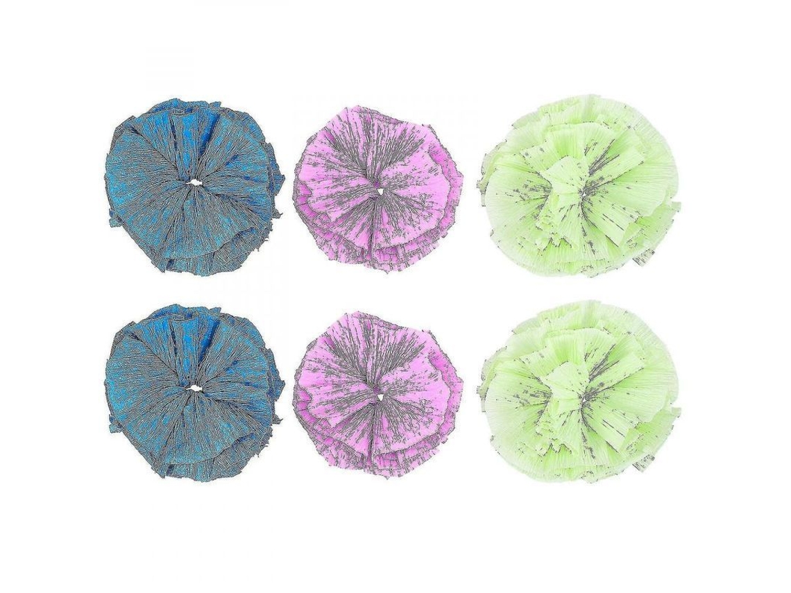2026-6 Pelotas De Papel Para Gatos Coloridas Juguetes Interactivos Para Gatitos Con Sonido Crujiente 4,5x4,5x4,5cm Como Se Muestra