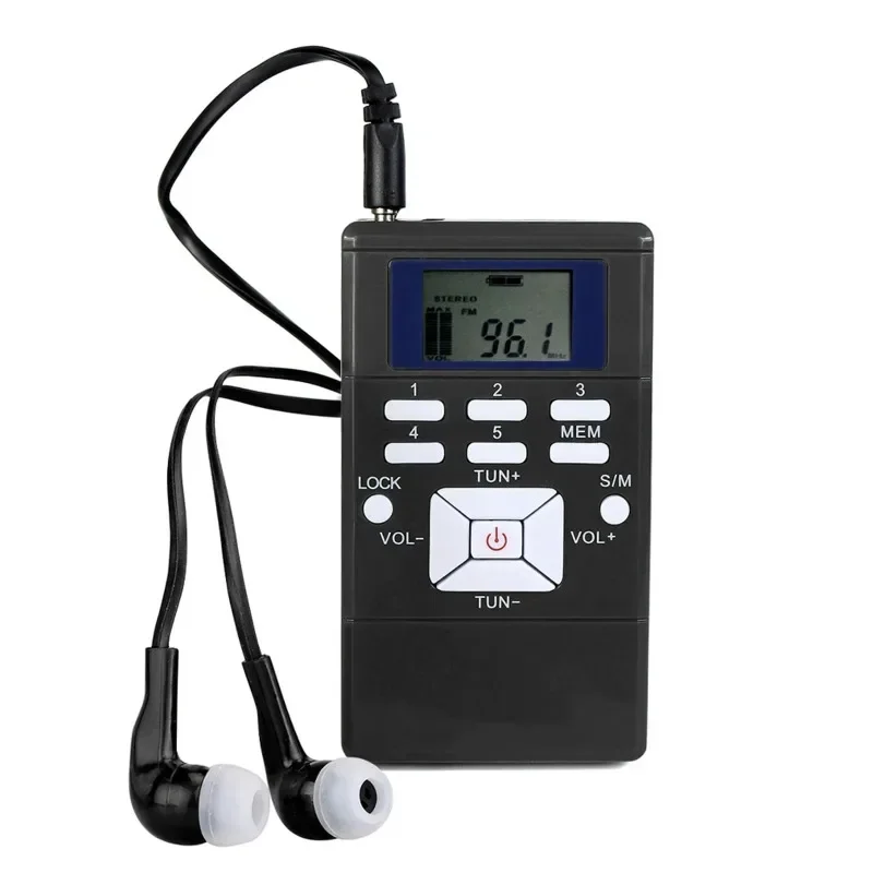 Radio estéreo FM portátil DSP Xikcu Mdug