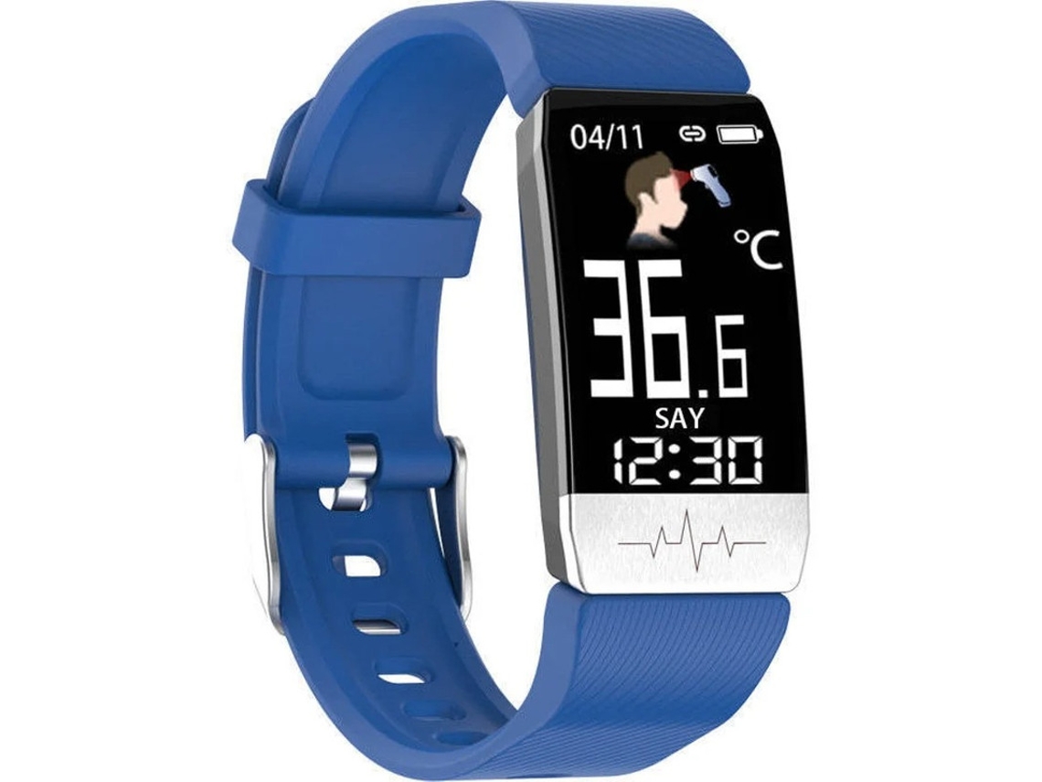 Pulsera de fitness resistente al agua IP68, reloj inteligente con monitor de frecuencia cardíaca, ECG, PPG, podómetro y monitor de actividad física, reloj deportivo Yizhood (azul)