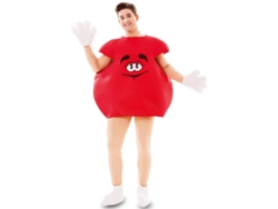 Disfraz Unisex DISFRAZZES Chocolatina Rojo (Talla: Talla Universal)
