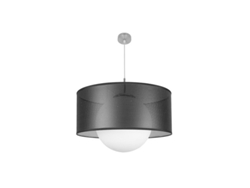 Lámpara colgante cósmica 1xe27 níquel/plata negra Regx60x60 cm Fabrilamp