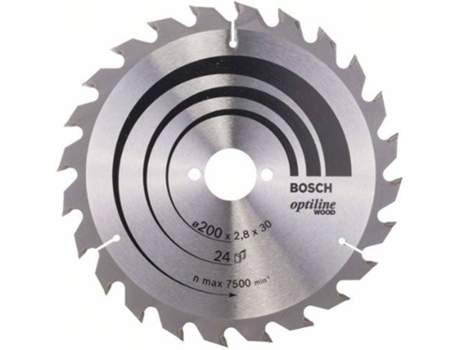 Disco de Sierra Circular BOSCH Optiline Madera 200x30x2.8 mm - 24
