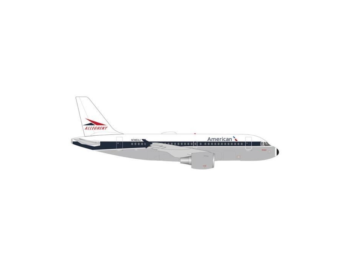 Miniaturas ensambladas Airbus A319 American Airlines 1/500 Herpa