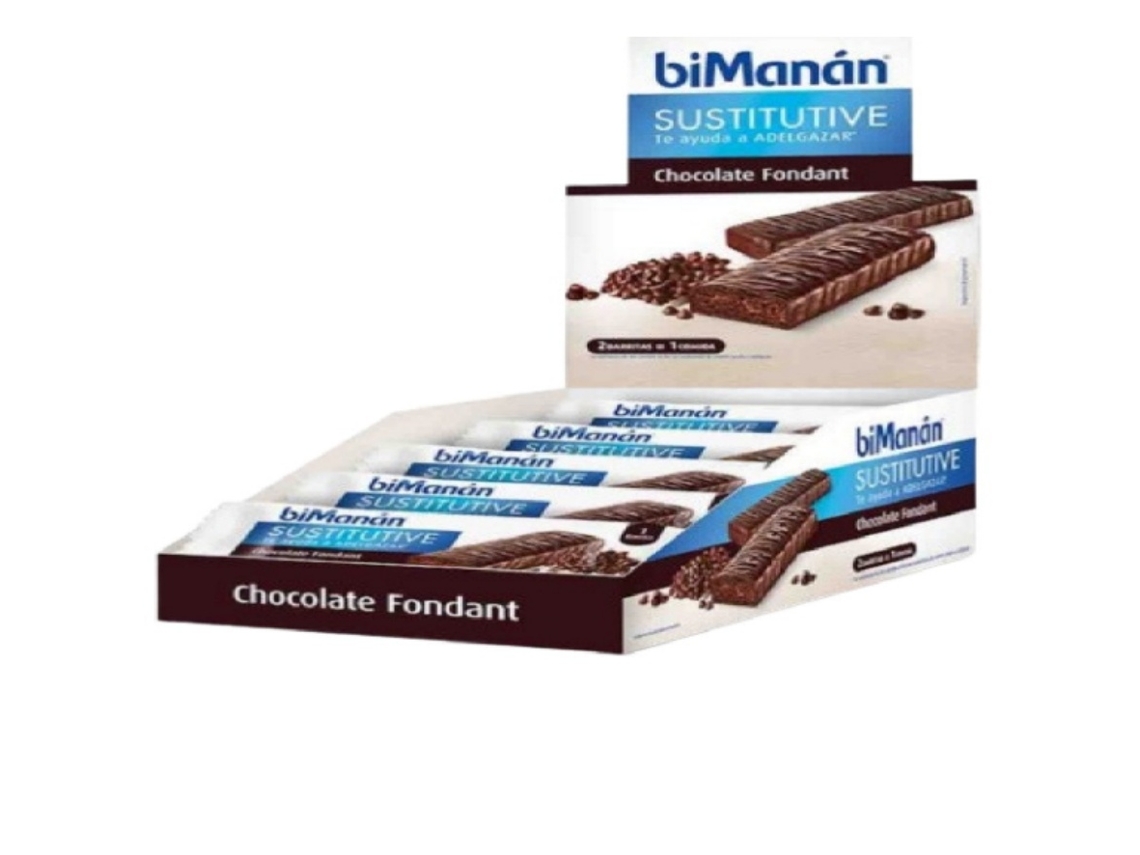 Barrita Sustitutiva Chocolate Fondant Con Expositor 30Uds BIMANAN