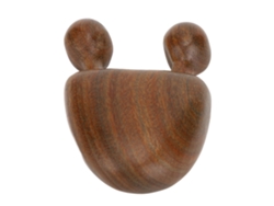 Rascador De Masaje Wenge 2 Dientes Portátil Para Rostro Nariz Cuello Gua Sha Cómodo