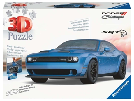 Puzzle RAVENSBURGER Dodge Challenger Hellcat Redeye Widebody Puzle 3D 108 pieza(s) Vehículos