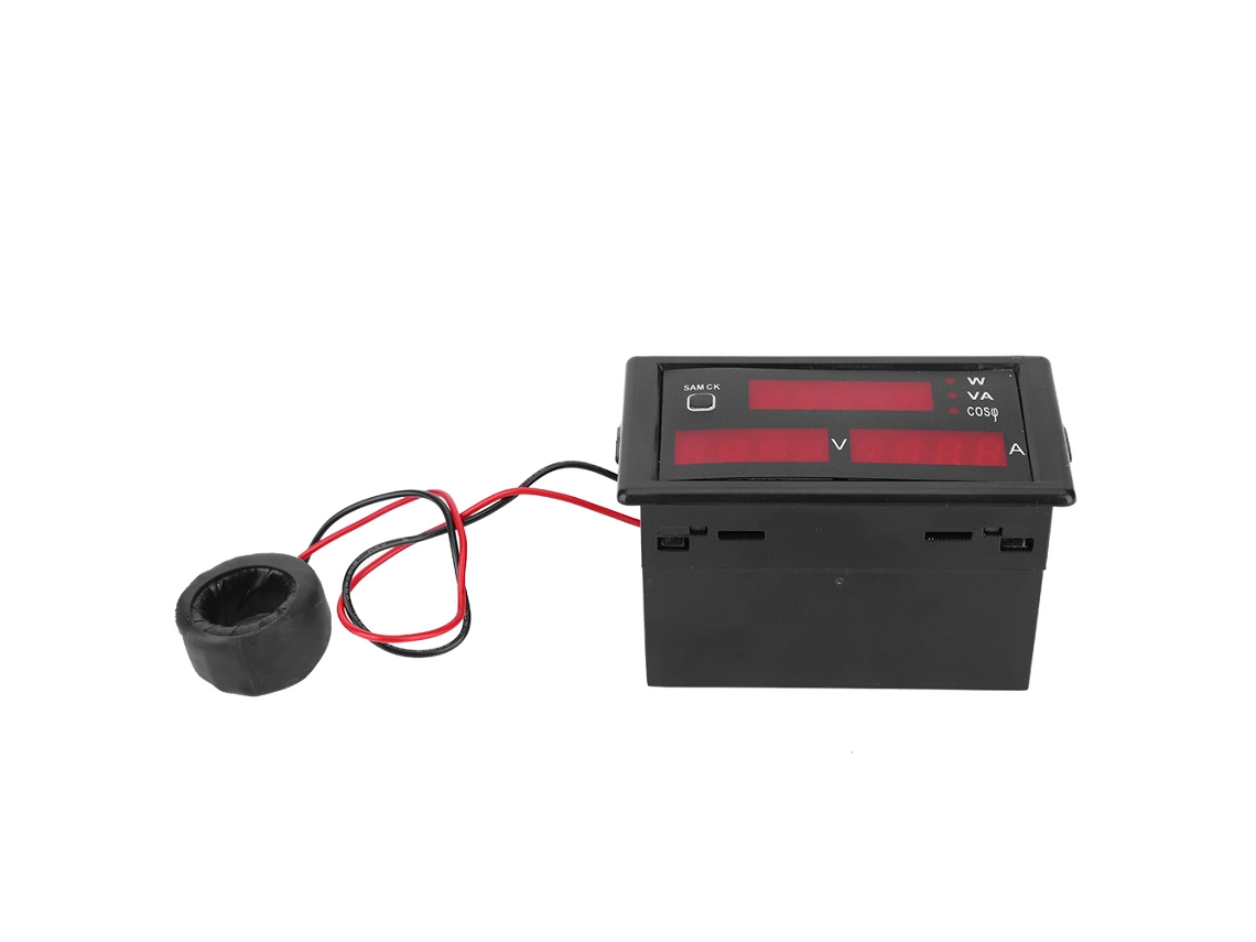 Medidor multifunción 5 en 1 DL69-2048: voltaje, corriente, potencia, factor de seguridad, digital, CA 80-300 V, 100 A, 3000 W.