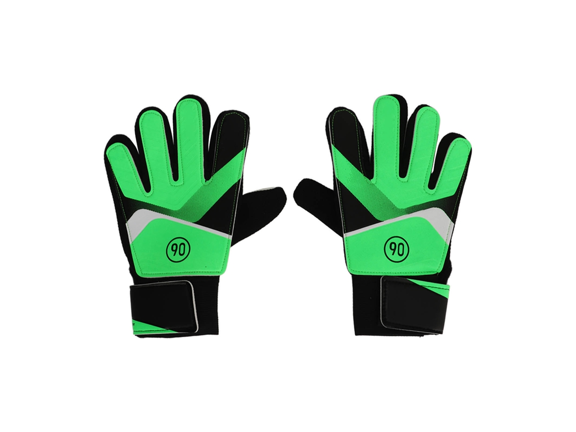 Guantes De Portero Antideslizantes Para Niños, Ideales Para Fútbol, Con Diseño Ergonómico Y Material Resistente, 16-17 Cm, Color Verde.