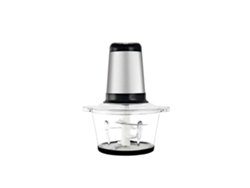 Procesador de alimentos eléctrico, acero inoxidable, 2 L, 300 W, 2 velocidades, cuchilla extraíble