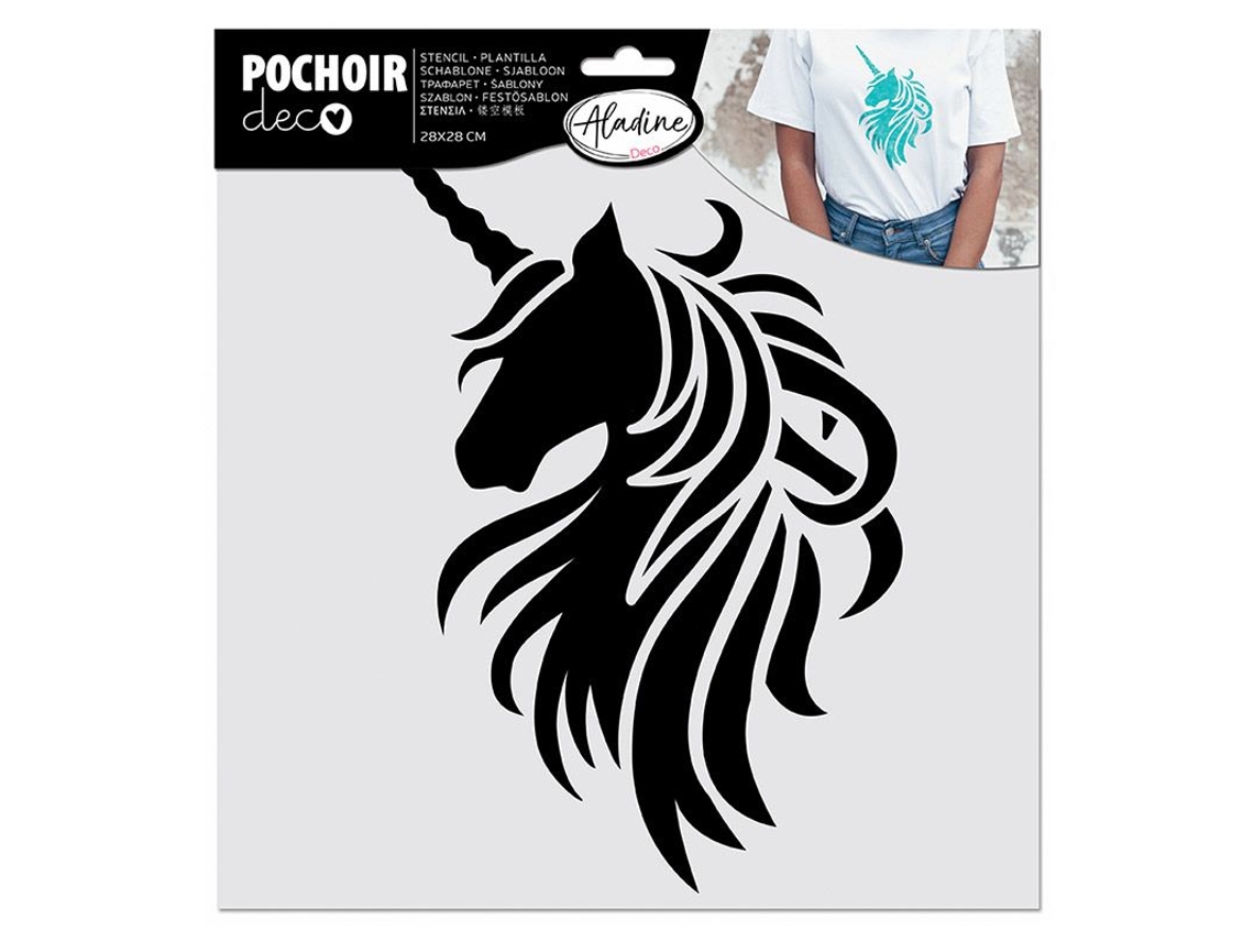 Plantilla textil - Unicornio