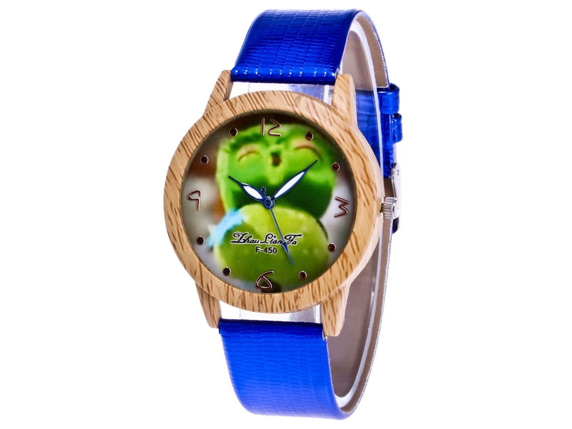 Reloj De Pulsera Analógico De Cuarzo Con Esfera Redonda, Estilo Moderno, Azul.