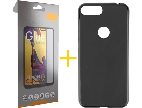 Carcasa + Protector Alcatel 1S 2019 SKYHE Lisa Negro 79628