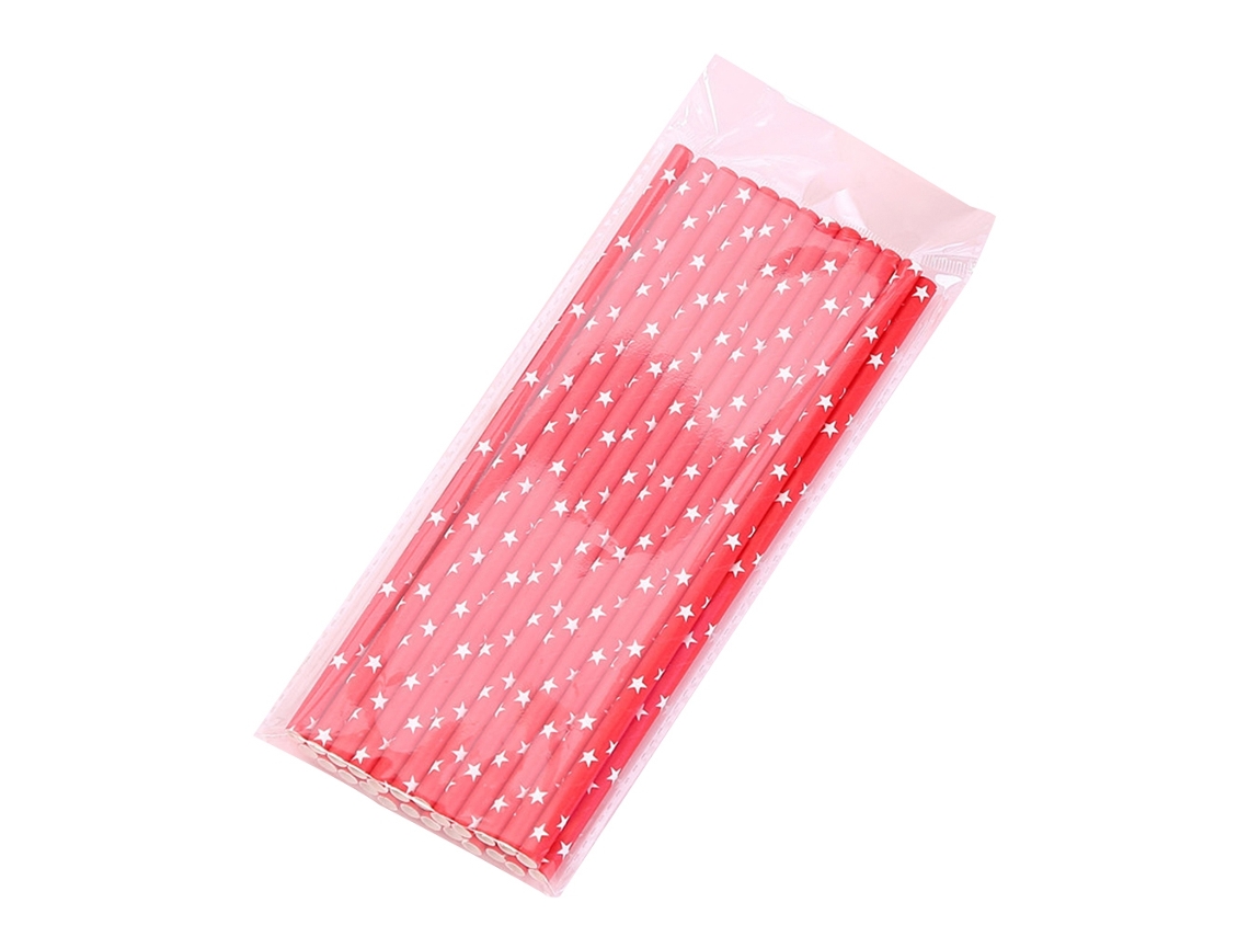 25 Pajitas De Papel Desechables Con Diseño De Estrellas, Ideales Para Fiestas, Bodas Y Decoraciones.