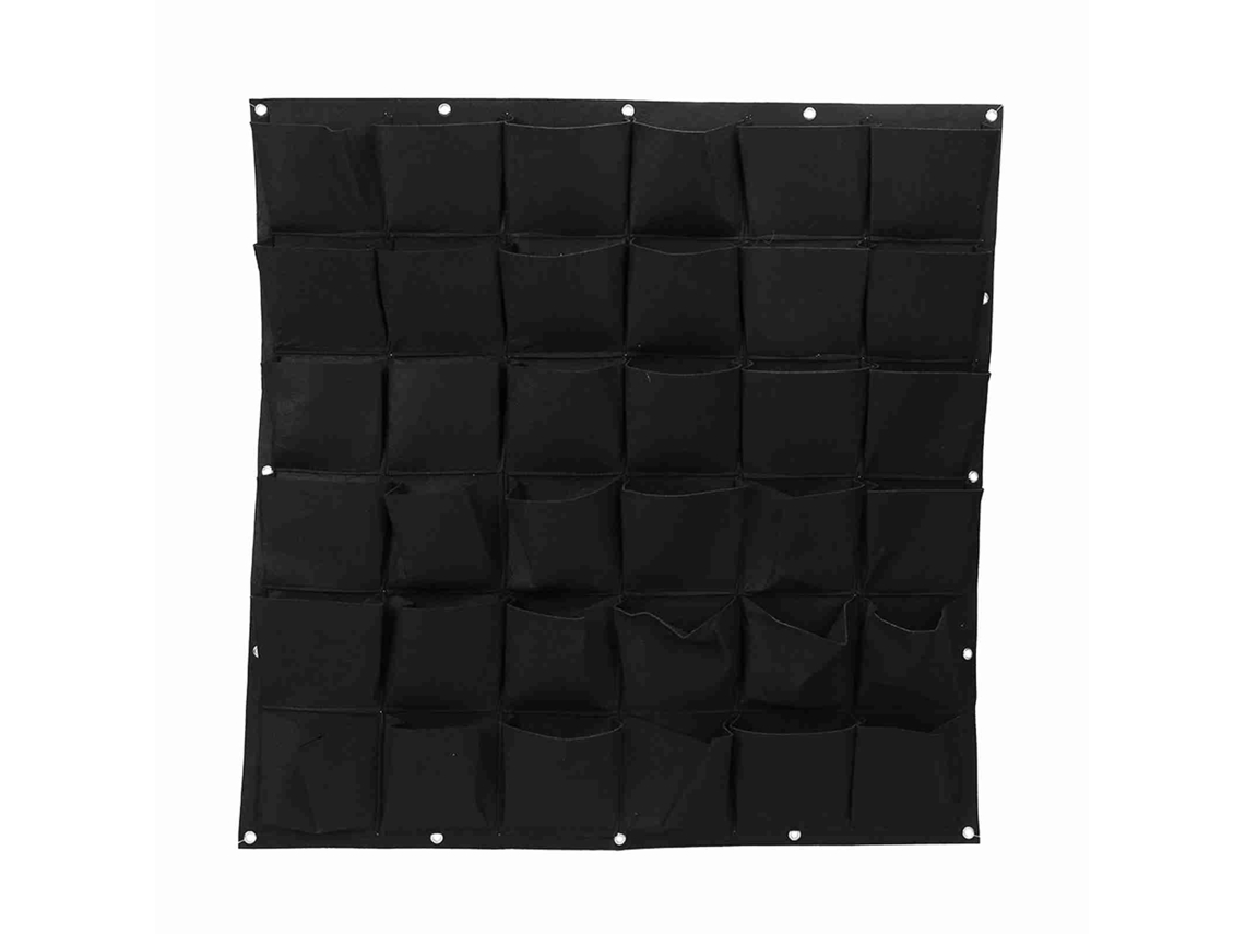 Bolsa para plantas de pared vertical con 36 bolsillos para colgar en el jardín al aire libre