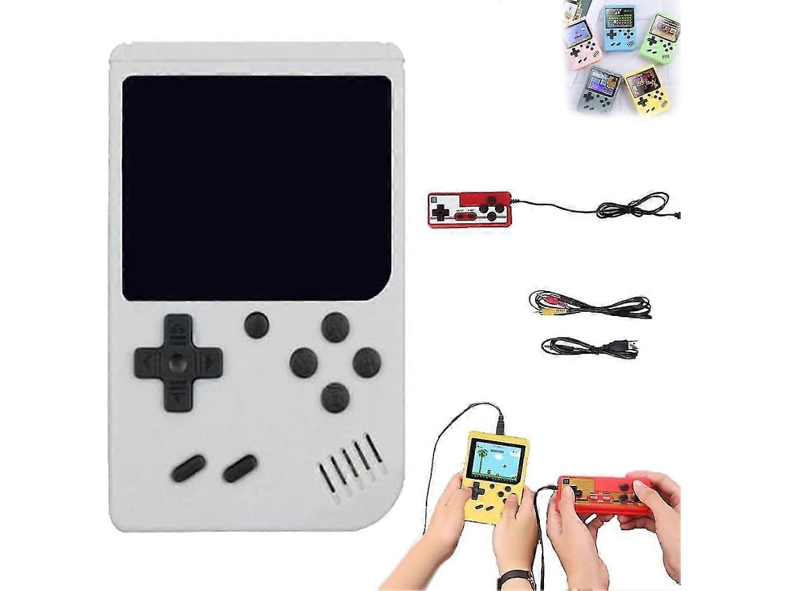 Consola De Videojuegos Retro Portátil, 400 Juegos En 1 Dispositivo, Más De 400 Juegos Nostálgicos, Admite 2 Jugadores Jugar En La Televisión Blanca