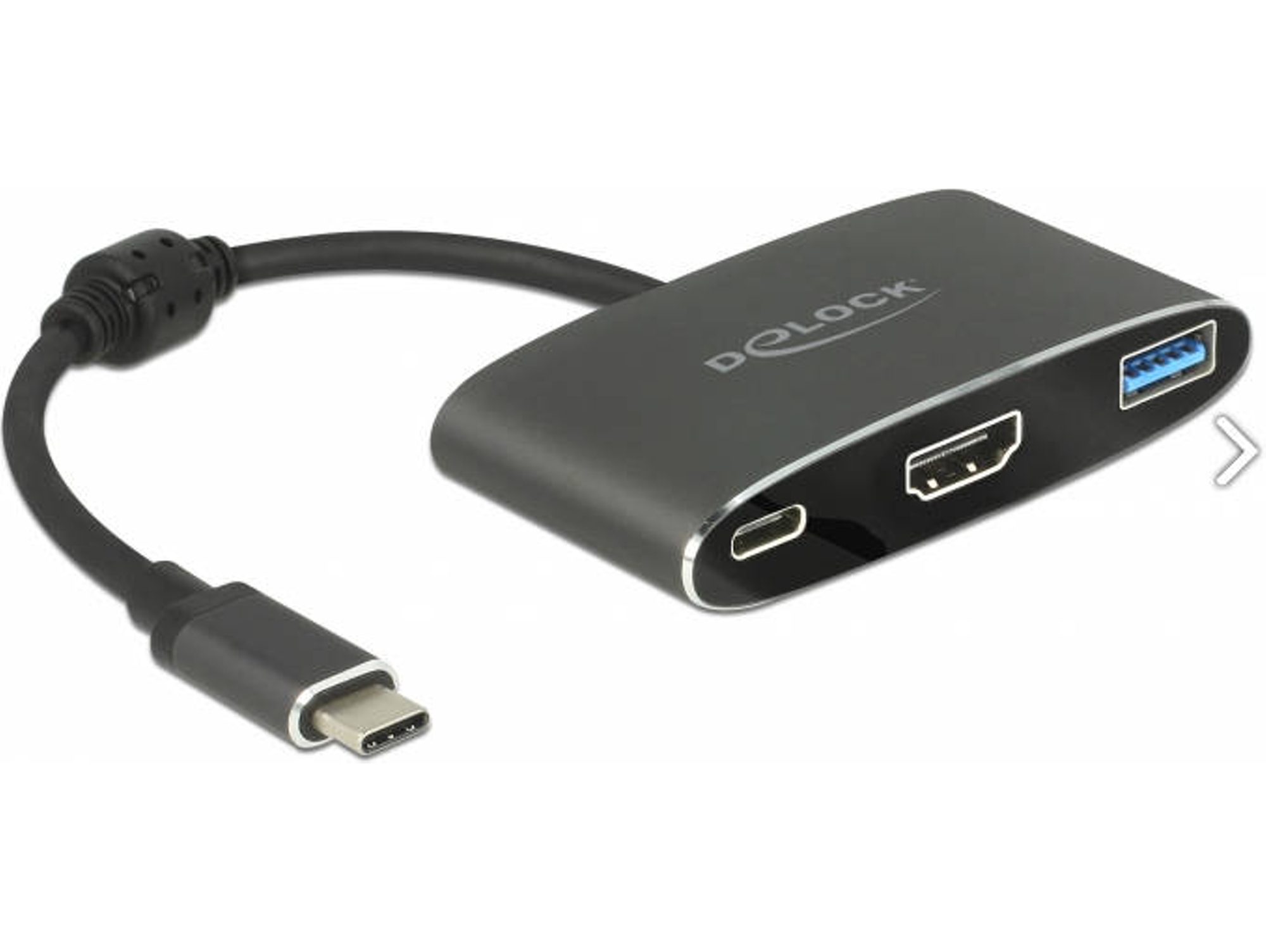 Adaptador HDMI DELOCK (HDMI - HDMI - Gris)